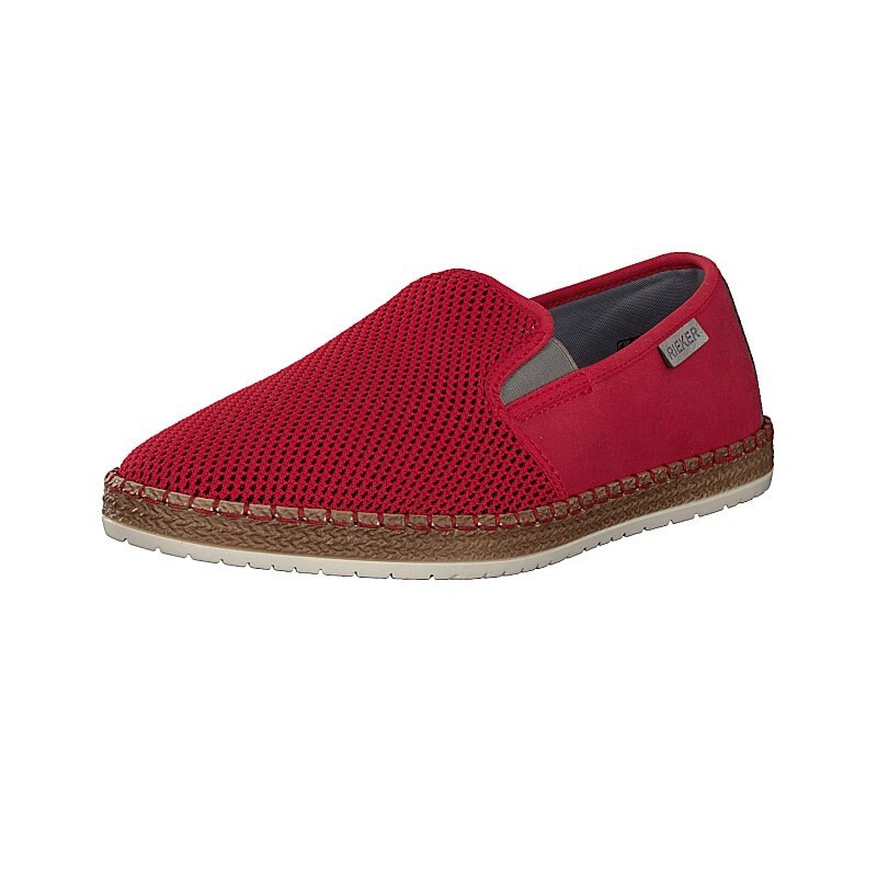 Slip On Rieker B5264-37 Para Homem - Vermelhas